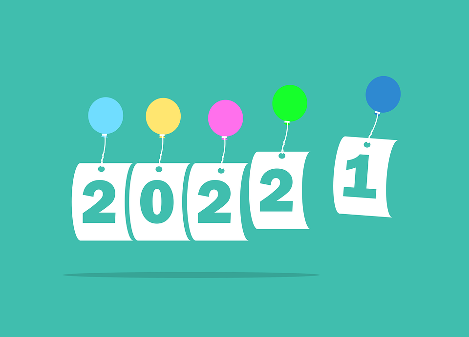 New Year, Balloons, Banner, Celebration, 2022